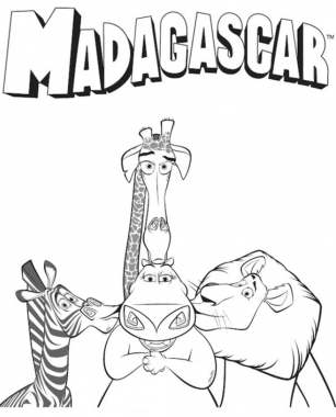 Madagaskar 7   -  (Malvorlagen Madagaskar)
